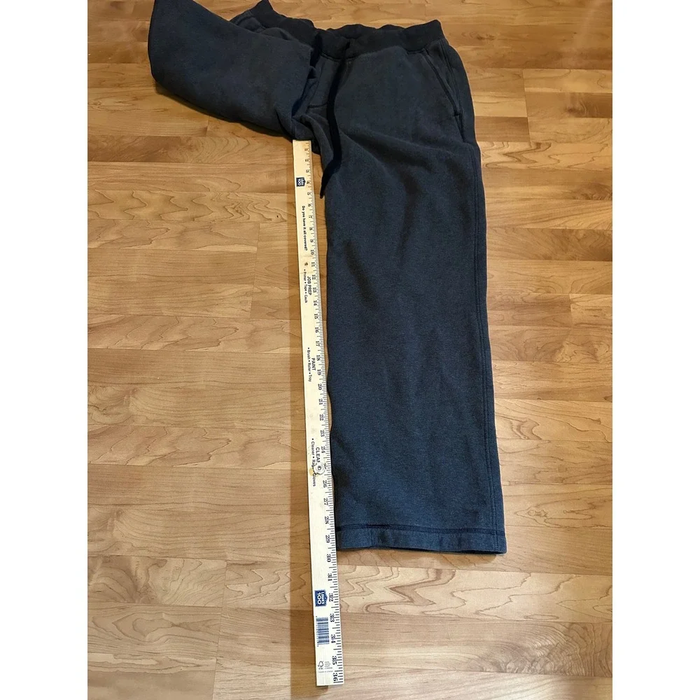 Mens Lululemon gray‎ black sweatpants drawstring size XXL